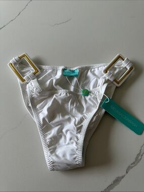 New with tags Melissa odabash white bikini bottom size 6